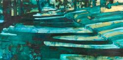   La regle du jeu, 2010, olio su tela, cm 110x220