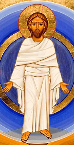 Le icone di Bose, Cristo trasfigurato Stile copto, tempera all’uovo su tavola cm 49 x 32