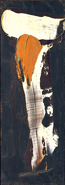 Oil on board, 47x17 cm